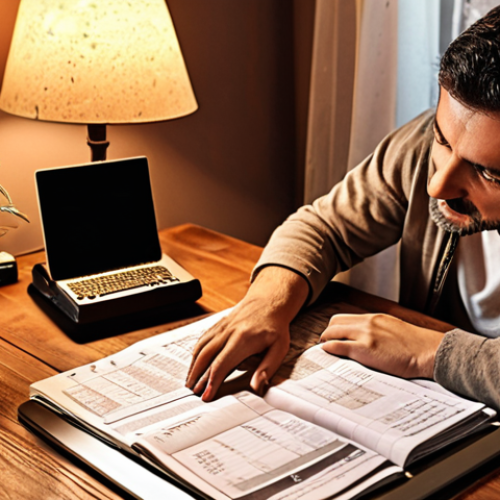 Cozy Financial Planning at Home**

Prompt: A warm, inviting home scene. A person is sitting at a wooden table, illuminated by a soft lamp. They are reviewing financial documents, possibly a spreadsheet on a laptop. A cup of Turkish coffee ("Türk kahvesi") is nearby. The overall mood is relaxed and focused, suggesting careful budgeting for a tech sabbatical. Include elements like a plant or a cozy rug to enhance the "home" feel. Consider a slightly vintage aesthetic.

**